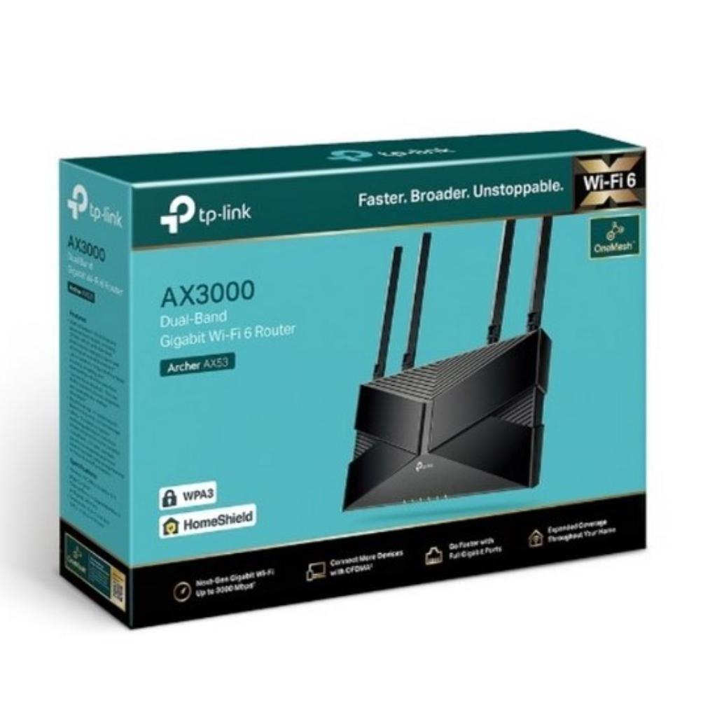 ROUTER TPLINK Wi-Fi 6 GIGABIT DE DOBLE BANDA AX3000 - Tech4all Colombia