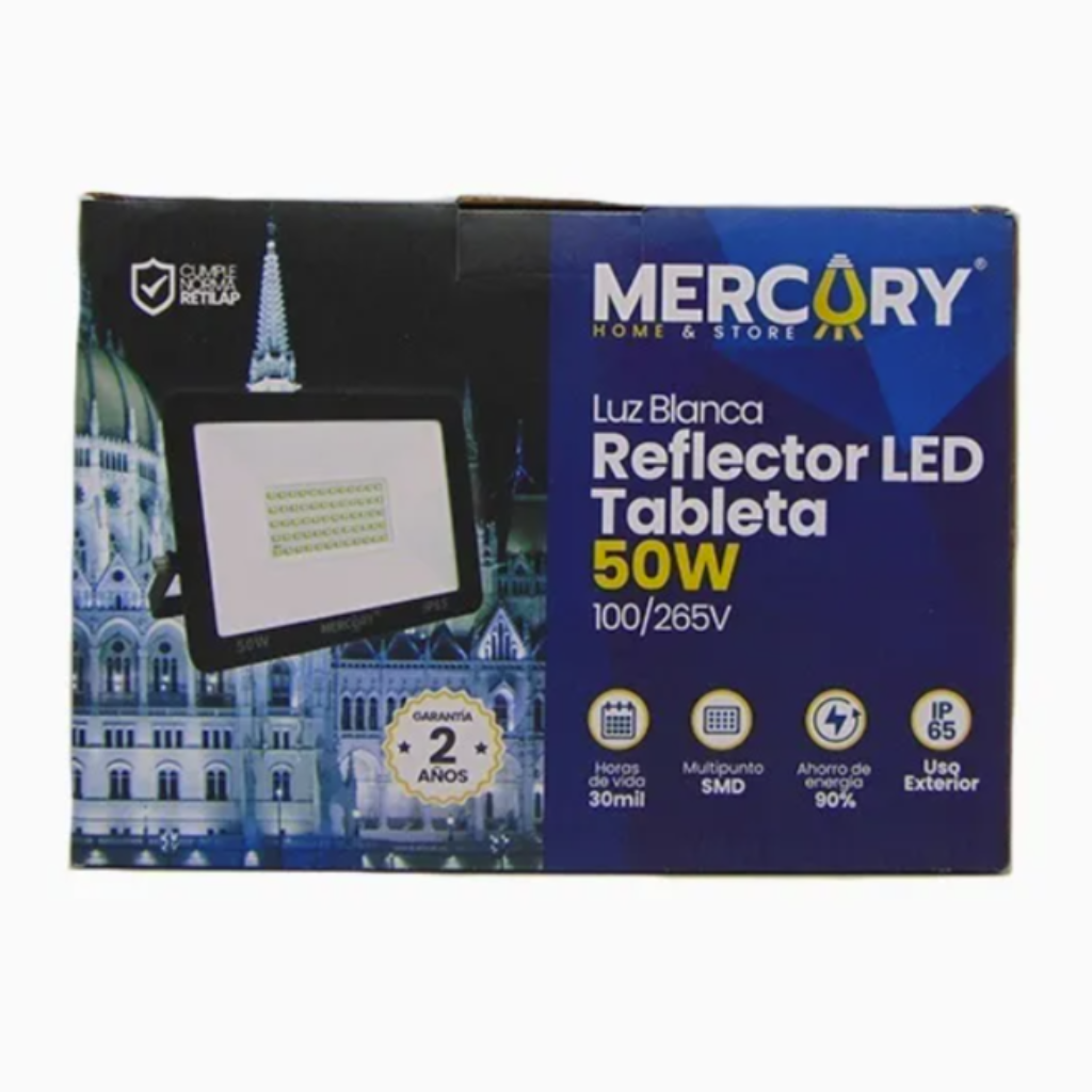 REFLECTOR LED 50W 6500K ELITE LUZ BLANCA_2