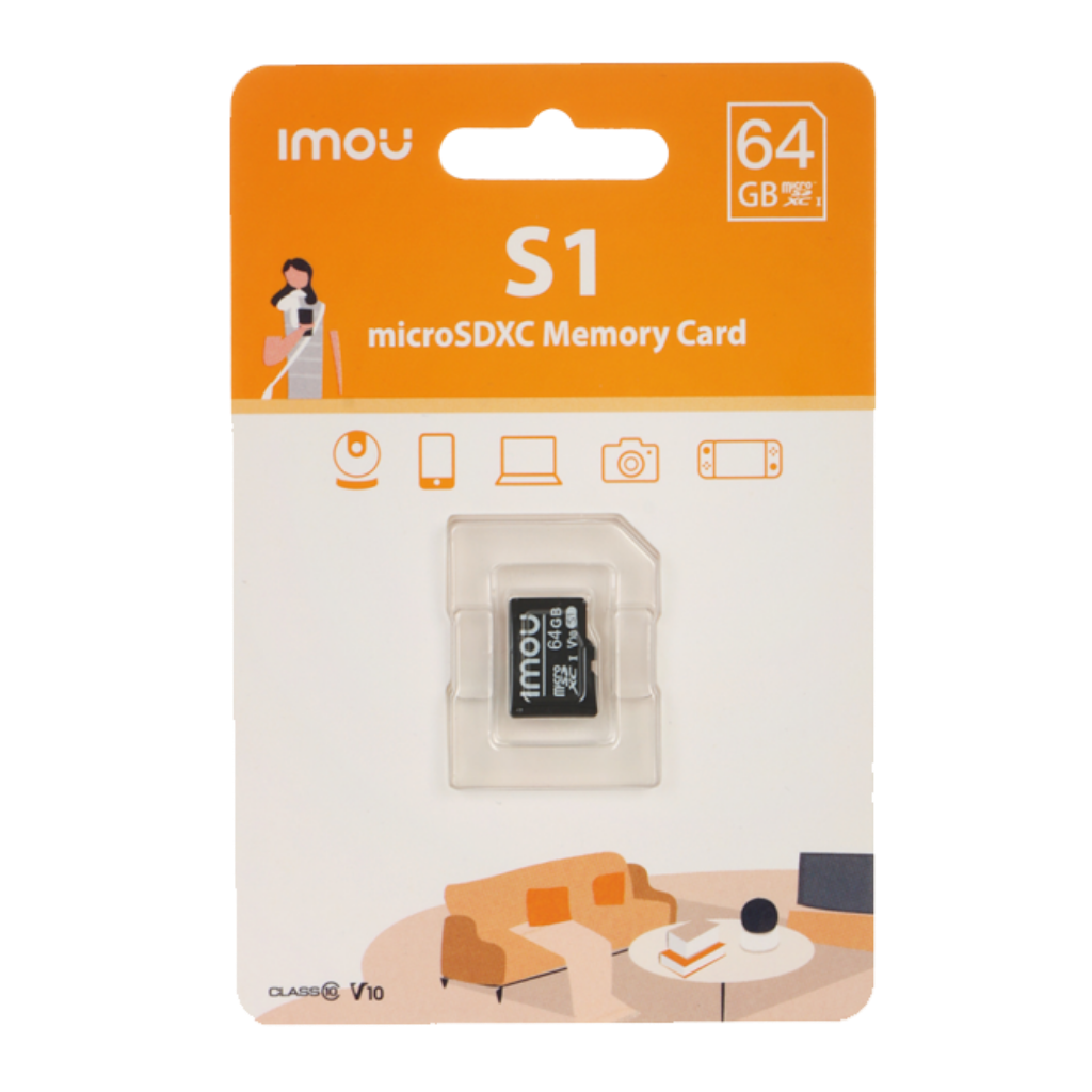 MEMORIA MICRO SD IMOU VIDEO VIGILANCIA 64GB CLASE 10 - Tech4all Colombia